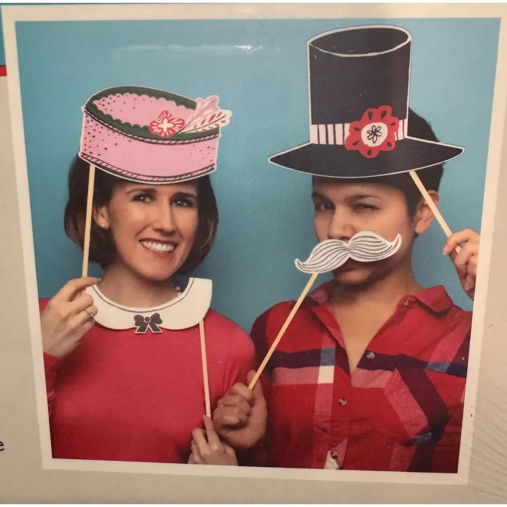 LOT OF 2:  Photo Booth Prop Sets - Strike a Pose and Hollywood Glamour - NIB